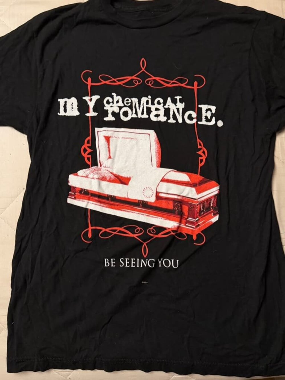 My Chemical Romance Be Seeing You Emo Punk Hardcore T-shirt Reprint